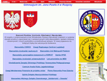 Tablet Screenshot of gimnazjum-rozprza.pl